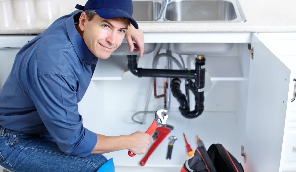 a plumbing technician with a tool belt in Cedar Park, TX - Burst Pipe Repair a plumbing technician with a tool belt in Cedar Park, TX - Burst Pipe Repair