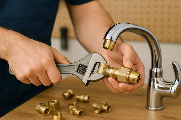 a male plumber installing a toilet from Emergency Plumber Cedar Park in Cedar Park, TX 
